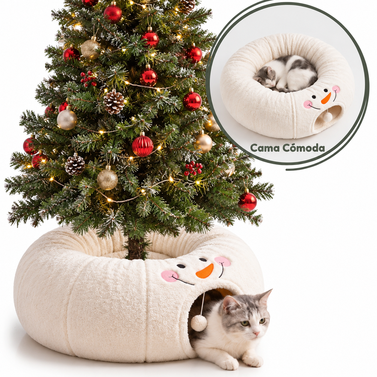 Michi House™ | Christmas Tunnel for Cats
