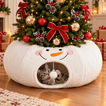 Michi House™ | Túnel Navideño para Gatos