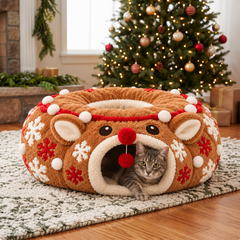 Michi House™ | Túnel Navideño para Gatos